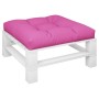 Cuscino per Pallet Rosa 80x80x12 cm in Tessuto