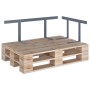 Schienale per Divano a Pallet Grigio Chiaro 110 cm in Ferro