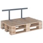 Schienale per Divano a Pallet Grigio Chiaro 110 cm in Ferro