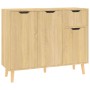 Credenza Rovere Sonoma 90x30x72 cm in Legno Multistrato