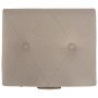 Sgabello con Contenitore 40 cm in Tessuto Beige