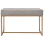 Panca 80 cm in Velluto Grigio