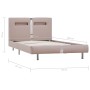 Giroletto con LED Cappuccino in Similpelle 90x200 cm