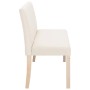 Panca 139,5 cm Crema in Poliestere