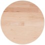 Piano Tavolo Rotondo Ø30x1,5 cm Massello di Rovere Non Trattato