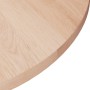 Piano Tavolo Rotondo Ø30x1,5 cm Massello di Rovere Non Trattato