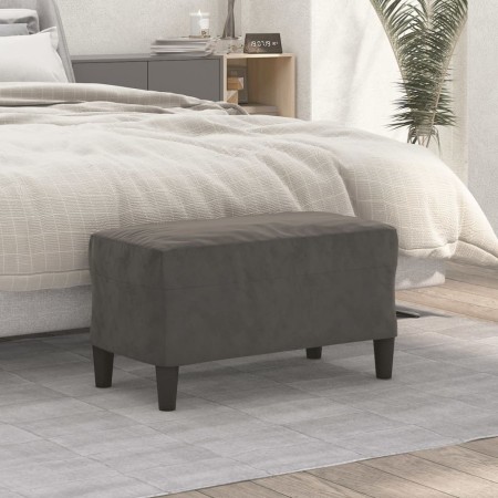 Panca Grigio Scuro 70x35x41 cm in Velluto