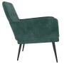 Poltrona Verde Scuro 62x79x79 cm Velluto