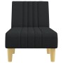 Chaise Longue in Tessuto Nero