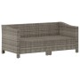 Set di Divani da Giardino 2 pz con Cuscini in Polyrattan Grigio