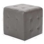 Comodini 2 pz Grigio 30x30x30 cm in Similpelle