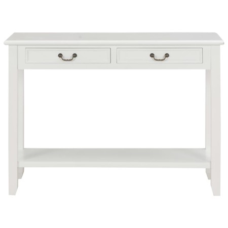 Tavolo Consolle Bianco 110x35x80 cm in Legno