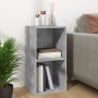 Contenitore per Vinili Grigio Cemento 71x34x36cm in Multistrato