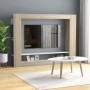 Mobile TV Bianco e Rovere Sonoma 152x22x113cm Legno Multistrato