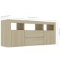 Mobile Porta TV Rovere Sonoma 120x30x50 cm in Legno Multistrato