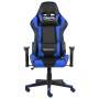 Sedia da Gaming Girevole Blu in PVC