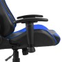 Sedia da Gaming Girevole Blu in PVC