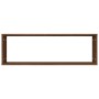 Mensole Muro Cubo 4 Rovere Marrone 80x15x26,5 Legno Multistrato