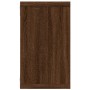 Mensole Muro Cubo 4 Rovere Marrone 80x15x26,5 Legno Multistrato