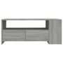 Tavolino da Salotto Grigio Sonoma 102x55x42cm Legno Multistrato