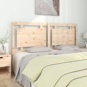 Testiera per Letto 165,5x4x100 cm in Legno Massello di Pino