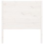Testiera per Letto Bianca 106x4x100cm in Legno Massello di Pino
