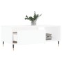Tavolino da Salotto Bianco 90x50x36,5 cm in Legno Multistrato