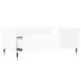 Tavolino da Salotto Bianco 90x50x36,5 cm in Legno Multistrato