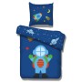 Vipack Set Copriletto Design Astronauta 195x85 cm in Cotone