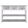 Credenza Stile Antico Grigia 115x30x76 cm in Legno