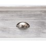 Credenza Stile Antico Grigia 115x30x76 cm in Legno