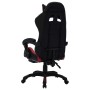 Sedia da Gaming con Luci a LED RGB Rosso Vino e Nera Similpelle