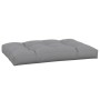 Cuscino per Pallet 120 x 80 x 12 cm Grigio in Tessuto