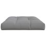 Cuscino per Pallet 120 x 80 x 12 cm Grigio in Tessuto