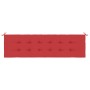 Cuscino per Panca Rosso 180x50x3 cm in Tessuto Oxford