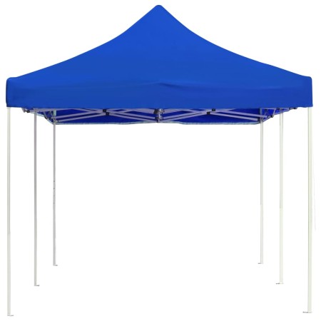 Gazebo Professionale Pieghevole Alluminio 6x3 m Blu