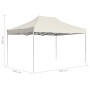 Gazebo Professionale Pieghevole in Alluminio 4,5x3 m Crema