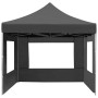 Gazebo Pieghevole con Pareti in Alluminio 4,5x3m Antracite