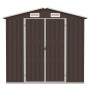 Capanno da Giardino Marrone 205x129x183 cm in Acciaio Zincato