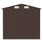 Capanno da Giardino Marrone 205x129x183 cm in Acciaio Zincato