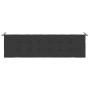 Cuscino per Panca Nero 180x50x3 cm in Tessuto Oxford