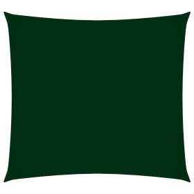 Vela Parasole in Tela Oxford Quadrata 5x5 m Verde Scuro