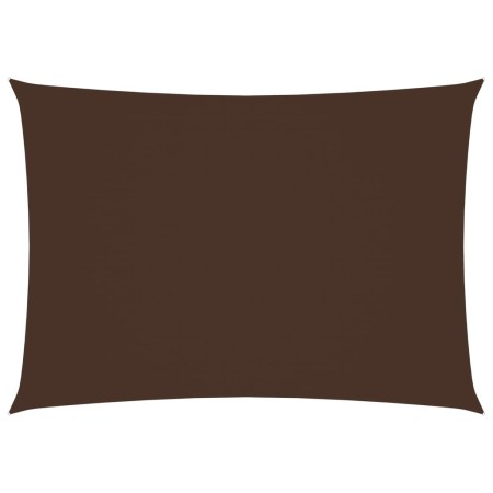 Parasole a Vela Oxford Rettangolare 2,5x4 m Marrone