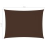 Parasole a Vela Oxford Rettangolare 2,5x4 m Marrone