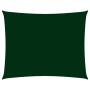 Parasole a Vela Oxford Rettangolare 3,5x5 m Verde Scuro