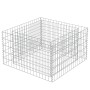 Gabbione Letto Rialzato in Acciaio Zincato 90x90x50 cm