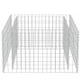Gabbione Letto Rialzato in Acciaio Zincato 90x90x50 cm