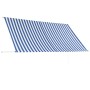 Tenda da Sole Retrattile 300x150 cm Blu e Bianco