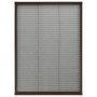 Zanzariera Plissettata Finestre in Alluminio Marrone 80x120 cm
