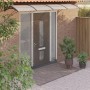 Tettoia per Porta Nero e Trasparente 400x75 cm in Policarbonato